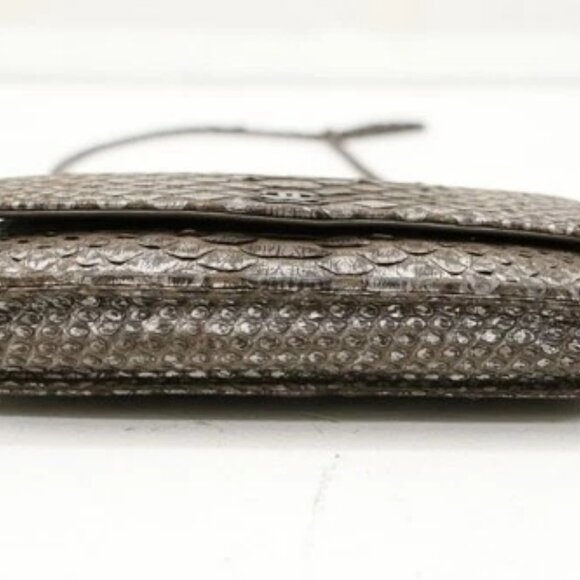 Chanel Python Classic Wallet On Chain - Picture 4 of 15
